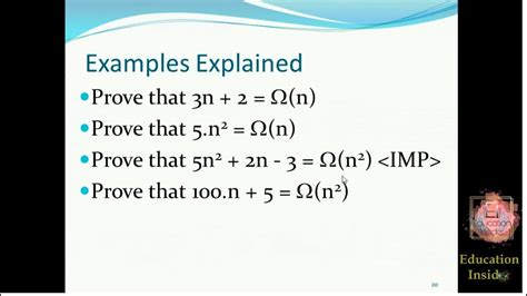 example of big omega notation